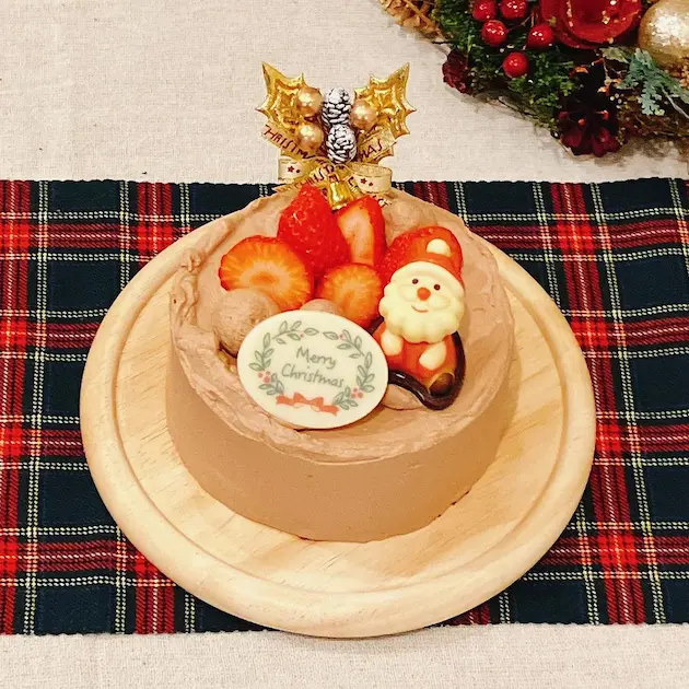 2023年クリスマスケーキ【No.1】ノエル（ホワイト・チョコ）(1)